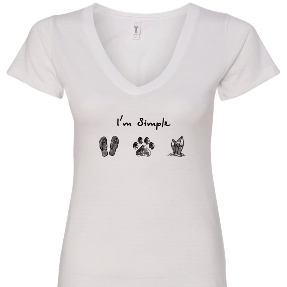 I'm Simple V-Neck T-Shirt